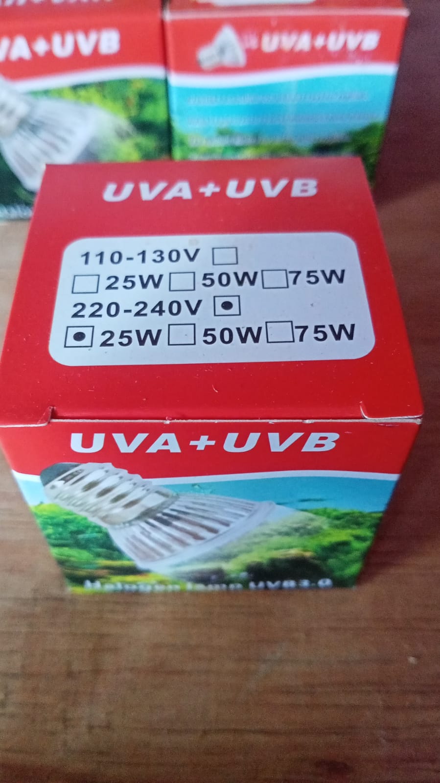 25 W LAMPU UVA UVB