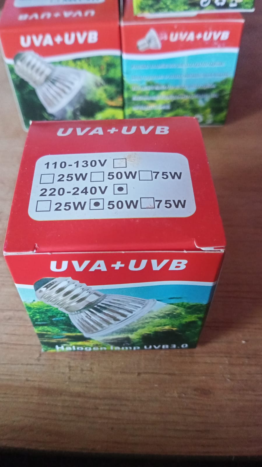 50 W LAMPU UVA UVB